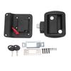 RV Door Lock IP67 Waterproof High Strength Black Paddle Entry Door Latch for Trailer Camper