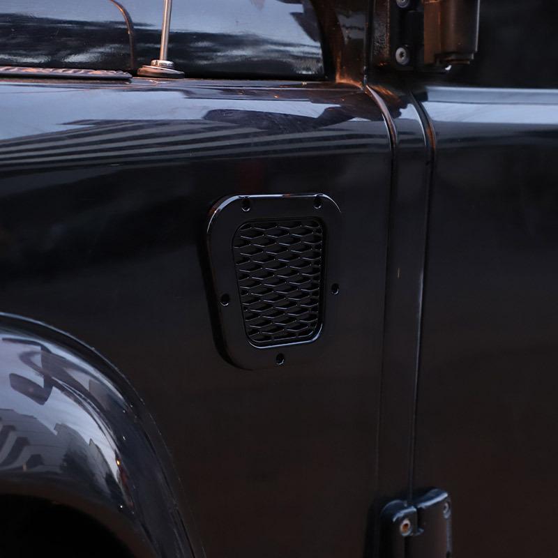 For Land Rover Defender 2004-19 Front Engine Hood Ventilation Cover Steel Air Intake Scoop Air Outlet Snow Cover Car Accessories