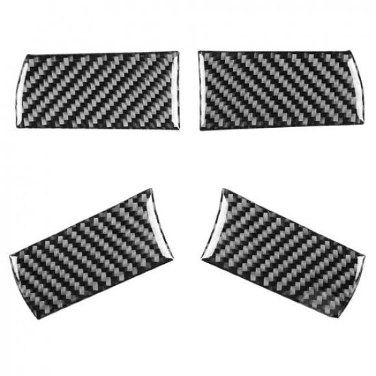 For Dodge Challenger 2008-2010 Carbon Fiber Steering Wheel Button Cover Trim