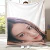Telo Coperta Morbido in Flanella J-Jisoo Idol Coreano Solo OCCHI CHIUSI, Coperta Calda e Accogliente per Letto, Divano, Soggiorno, Picnic, Campeggio, Regalo