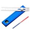 Pinpoint Marking Function Adjustable Protractor Marking Ruler