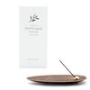 Gold Stone White Sage Incense Stick Holder 2-Piece Set Beginner Kit Purification 30 Pieces Natural Ingredients 100 Made Japan Smudging Healing Color