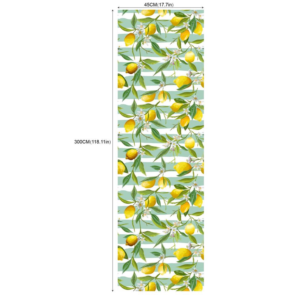 Květinová citronová samolepicí tapeta pro dekoraci ložnice a hotelu RW181-200