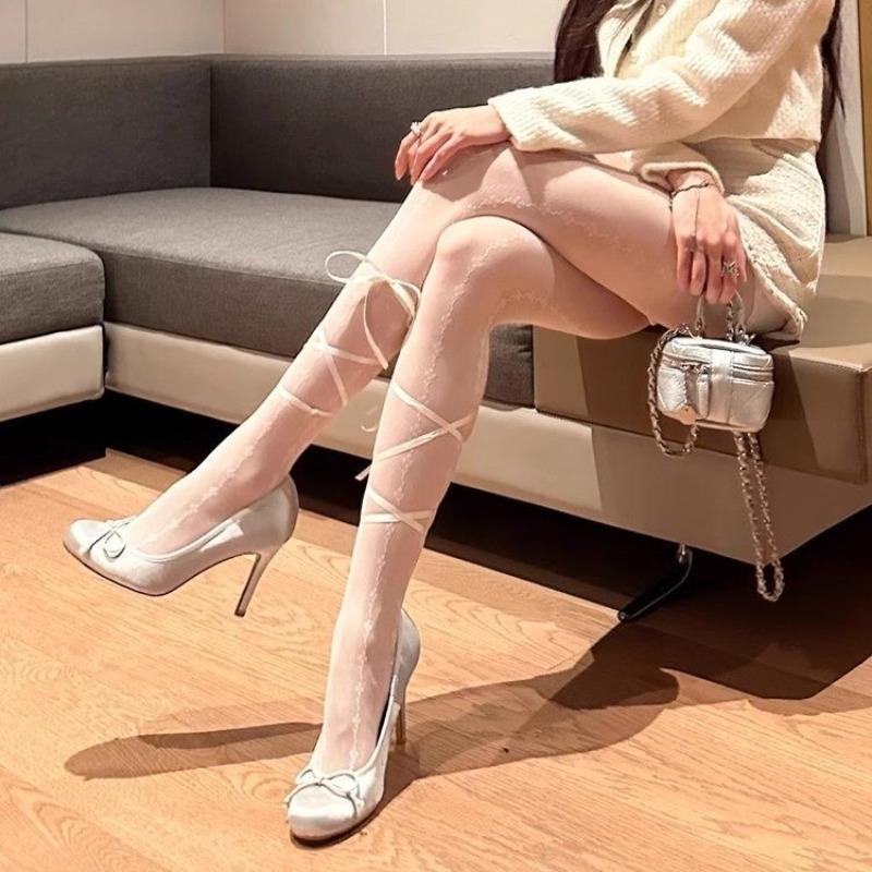 Mary Jane Women Pumps New Fashion Bowknot Thick High Heels Female Lolita Square Toe Party Leather Shoes for Woman Sandals