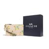 Coach Wristlet 19 Floral Print Leather Clutch Women Clutch Beige CH812-B4RHR