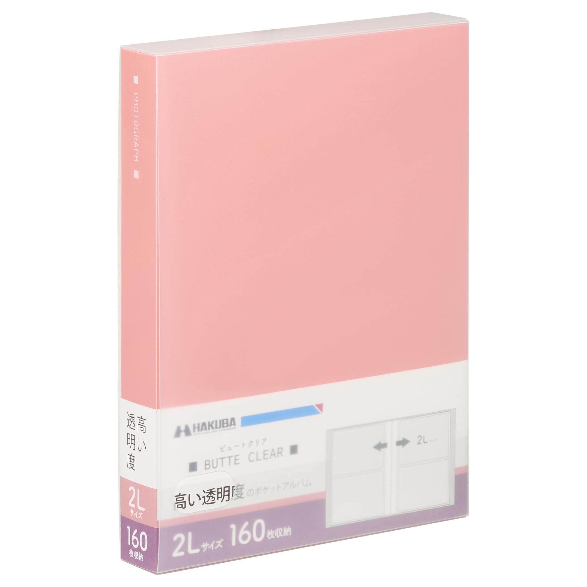 

HAKUBA Beaut Clear 160 Photo Sack Case Photo 4977187536393 Карманный альбом, [размер 2 л, листы, розовый] Хранение, карманный стиль, в комплекте, альбом, розовый
