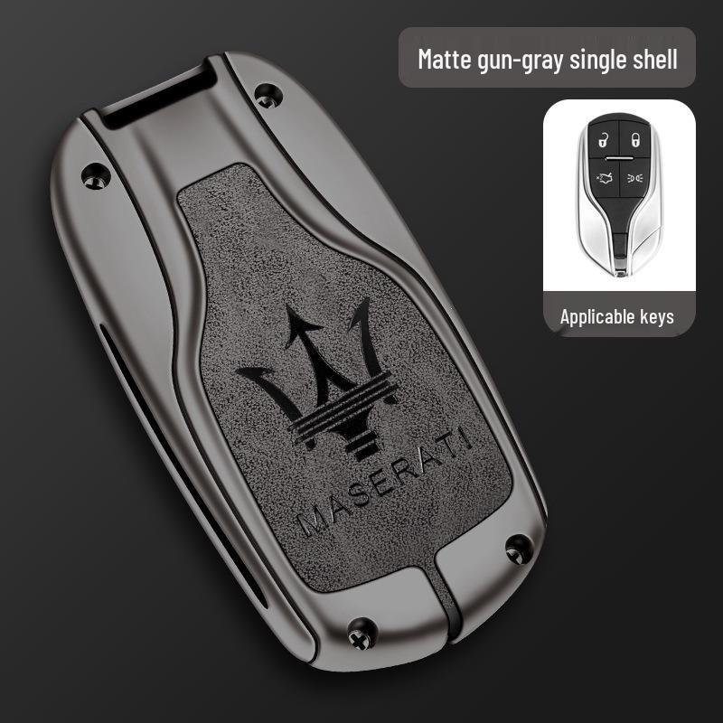 Maserati Key Case for Levante/Ghibli: Premium Leather Shell for Men & Women