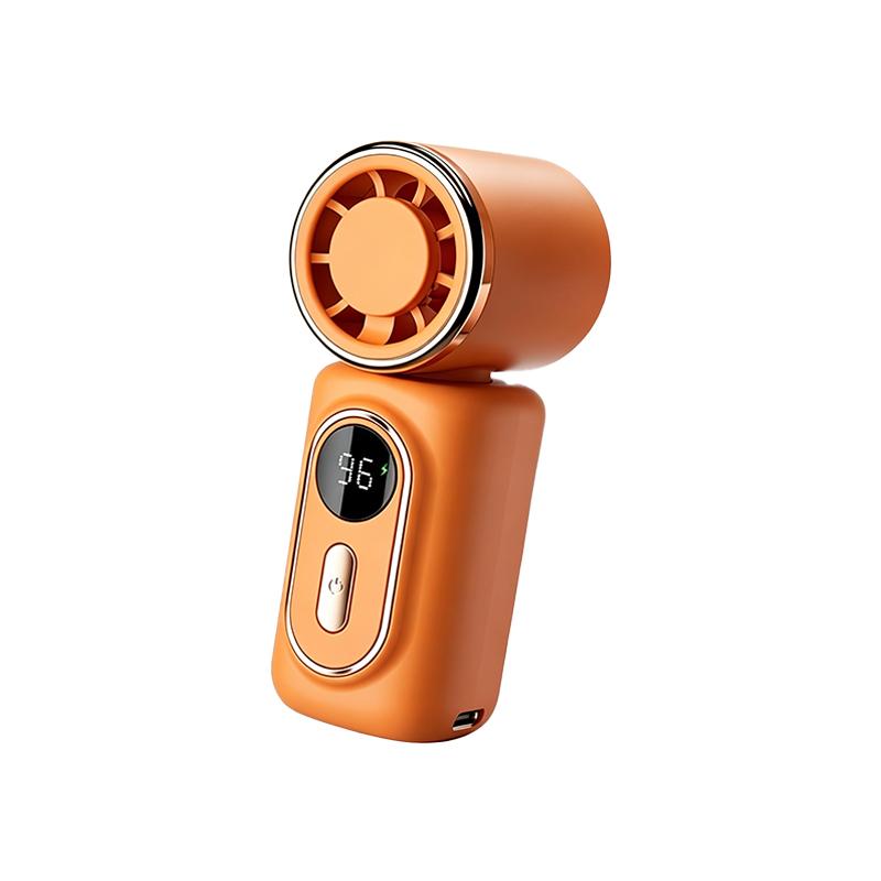 Xiaomi Portable Mini Fan Handheld Small Fan 5 Speed 3000mAh USB Rechargeable LED Display 180° Rotatable Clip Cooling Turbo Fans