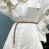 Womens Gold Trendy Chain Waist Belt Designed For Dresses And Outfits Casual