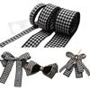 DIY Korean Retro Houndstooth Bow Hair Clip Materials