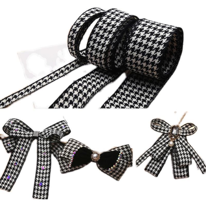 DIY Korean Retro Houndstooth Bow Hair Clip Materials