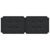 Vidaxl Headboard Pillow, Black, 140 Cm, Faux Leather