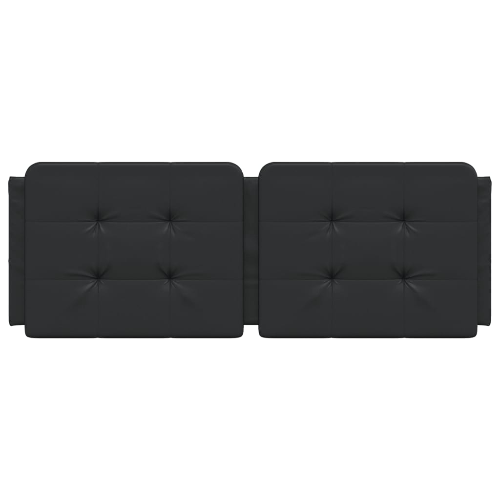 Vidaxl Headboard Pillow, Black, 140 Cm, Faux Leather
