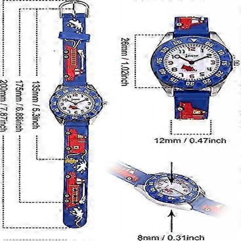 Children's Watch, Children's Wrist Watch, Boys and Girls, 30M Waterproof Analog Quartz Watch, 3D Cute Cartoon Watch, Children's Digital Watch