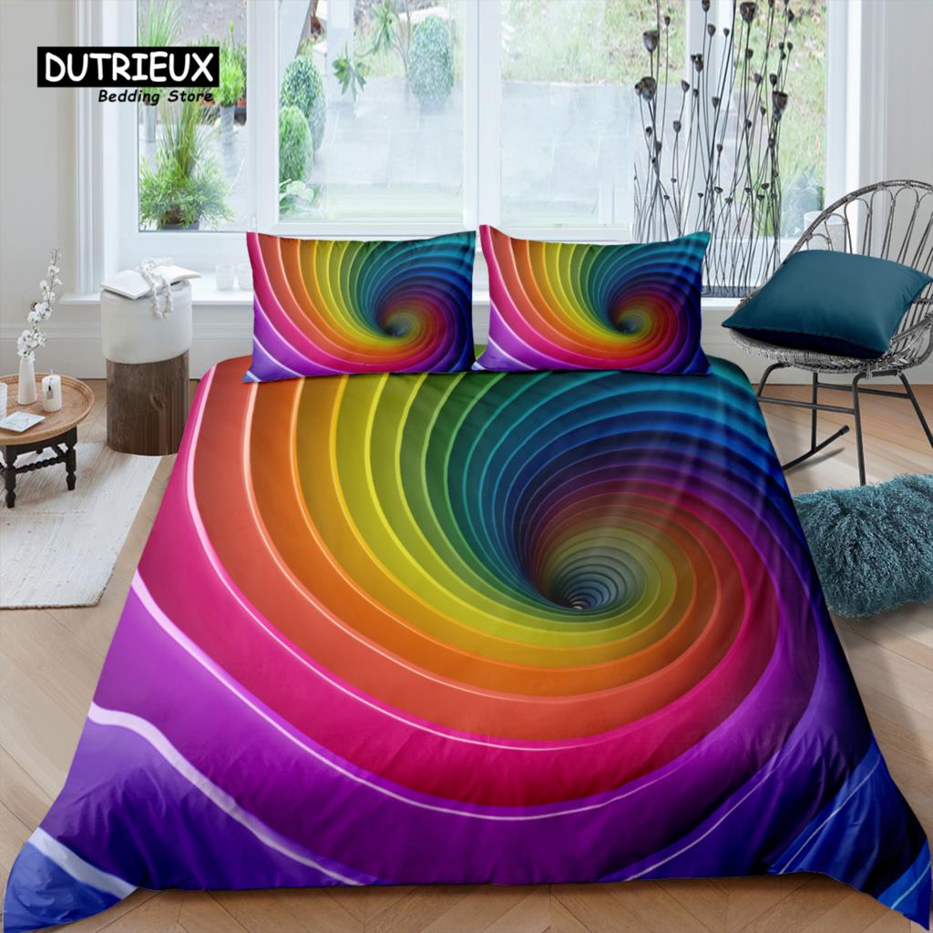 Comforter Home Living Luxury 3D Colorful Cubes Bedding Set Kids Bedding Set Queen And King Eu/Us/Au/Uk Size