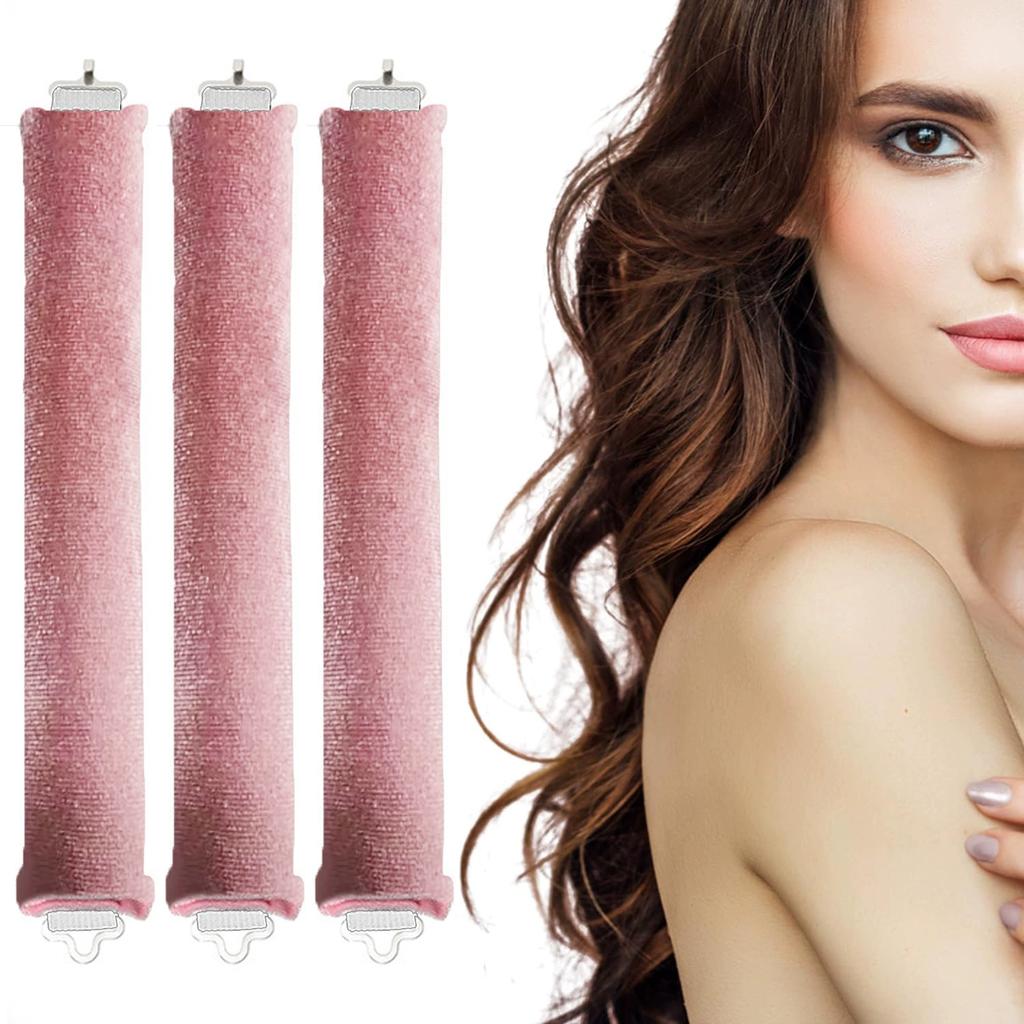 3pcs Heatless Curling Rod Headband Lazy Hair Curlers No Heat Hair Rollers Curls Sleeping  Hair Styling Tools Hair Stick Flexi Rods Hook Sleep Curling