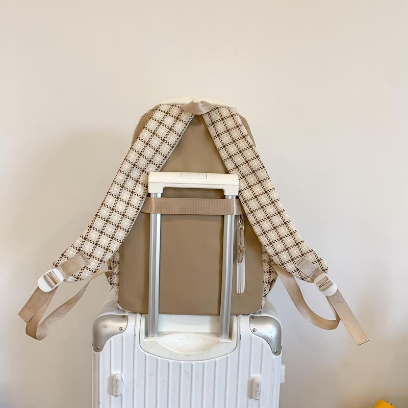 Children's Schoolbag Women's Plaid Backpack Student Backpack
