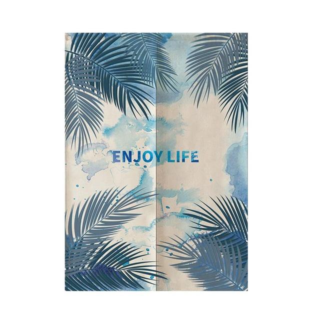 

Дверная занавеска с тропическими пальмами, зеленое растение, Норен для кухни, спальни, входная перегородка, скандинавская комната, мягкие полиэстеровые занавески для дверного проема 85x180cm светло-серый