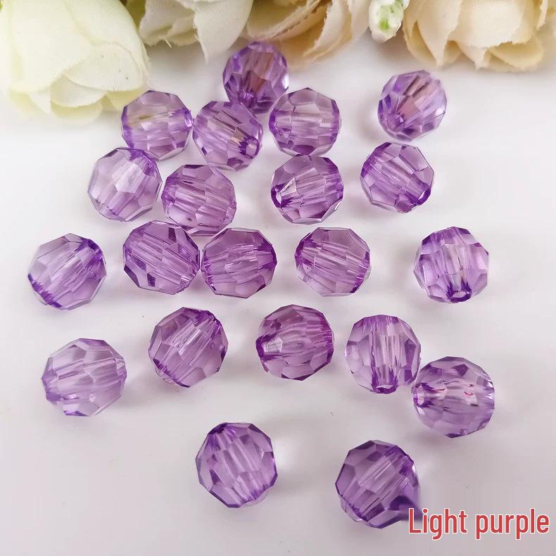 10MM Transparent Acrylic Corner Beads: DIY Handmade Curtain Ornaments, Imitation Crystal and Colored Loose Beading Materials