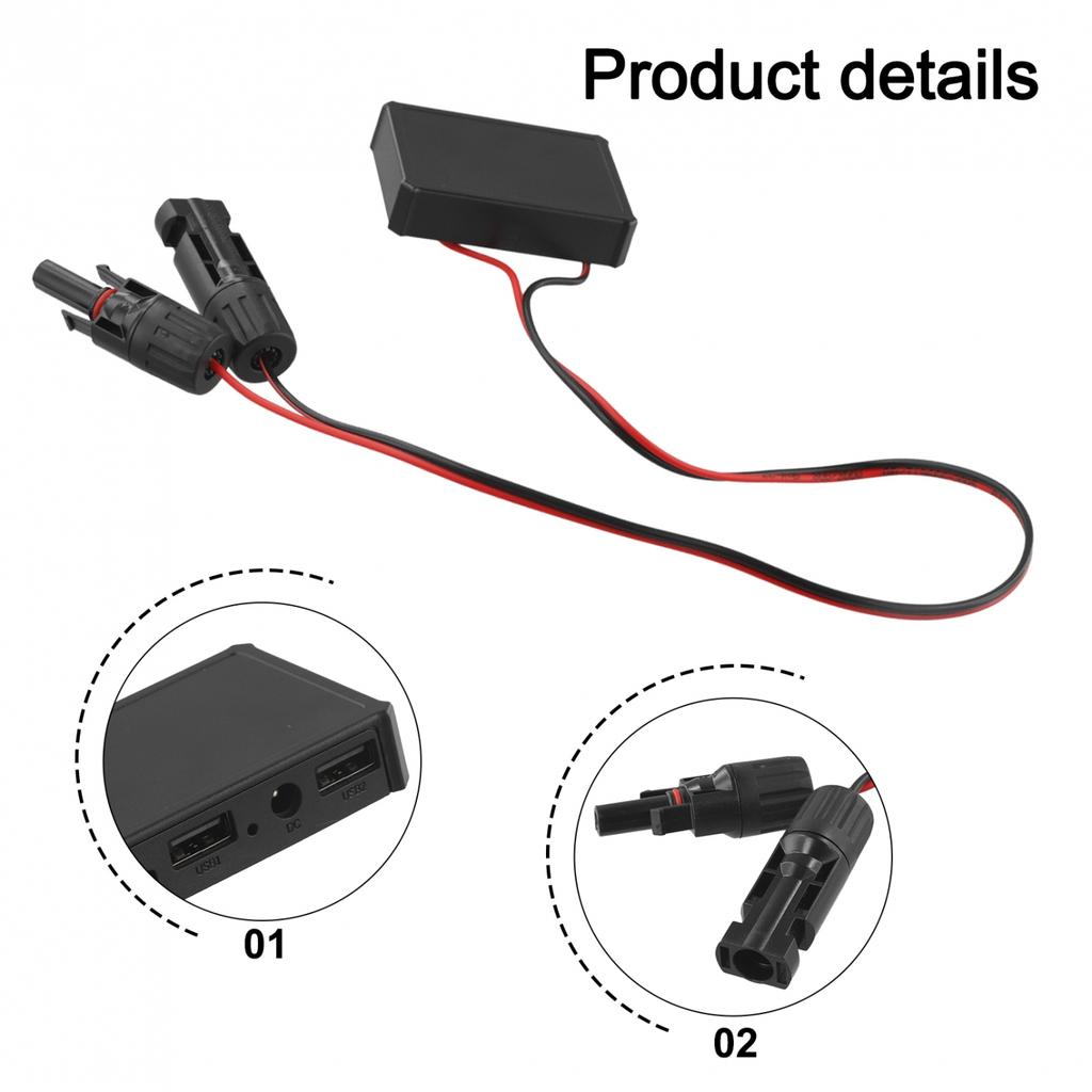 Solar Charging Adapter with Voltage Stabilization and Multiple Interfaces