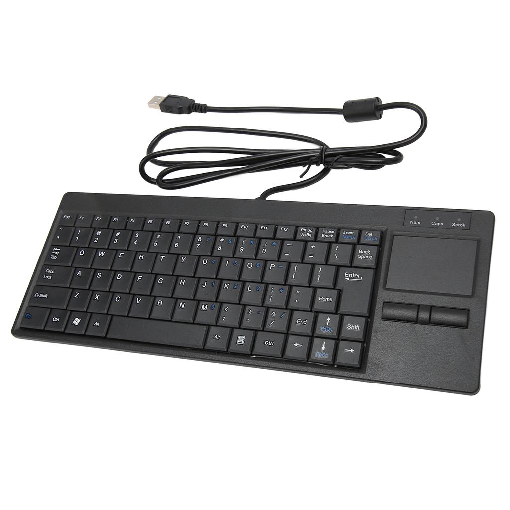 Industrial Keyboard Touchpad Wired Connection X Scissor Foot Plug and Play IPC Keyboard for