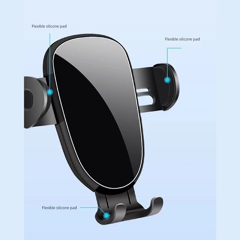 New Universal Air Vent Mechanical Clamping Gravity Mount Phone Holder for Car, Dedicated for Navigation Gps
