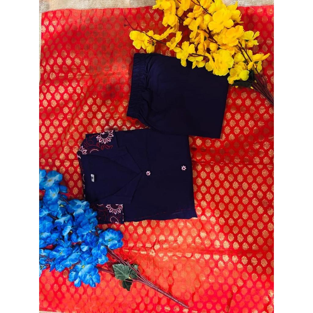 Women Designer A-Line Kurti Dress Indian Party Wear Top Tunic Kurta Pant Set SC-2329