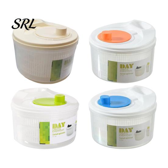 Kitchen Essential for Salad Vegetable Spinner, Manual Quick Drying Fruit Washer, Multi Functional with Spinner Slicing Blade Design, Dryer Lettuce