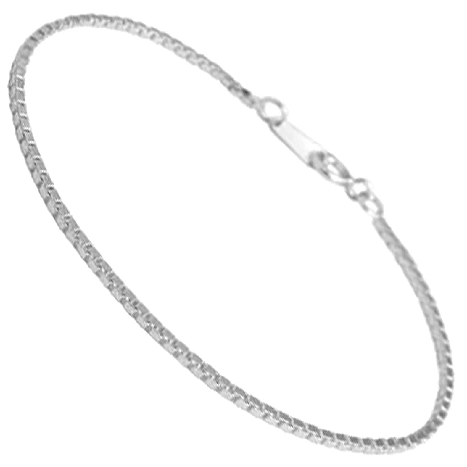 

Серебряная цепочка Венецианская из серебра 925 пробы для взрослых [Синдзюку Кура] Цепочка, прибл.. Ширина 1,4 мм, 17 см, Браслет, Только, Красивый, Элегантный,