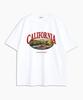 UNDEROFF Oversized Crew Neck California Short Sleeve T-Shirt Black