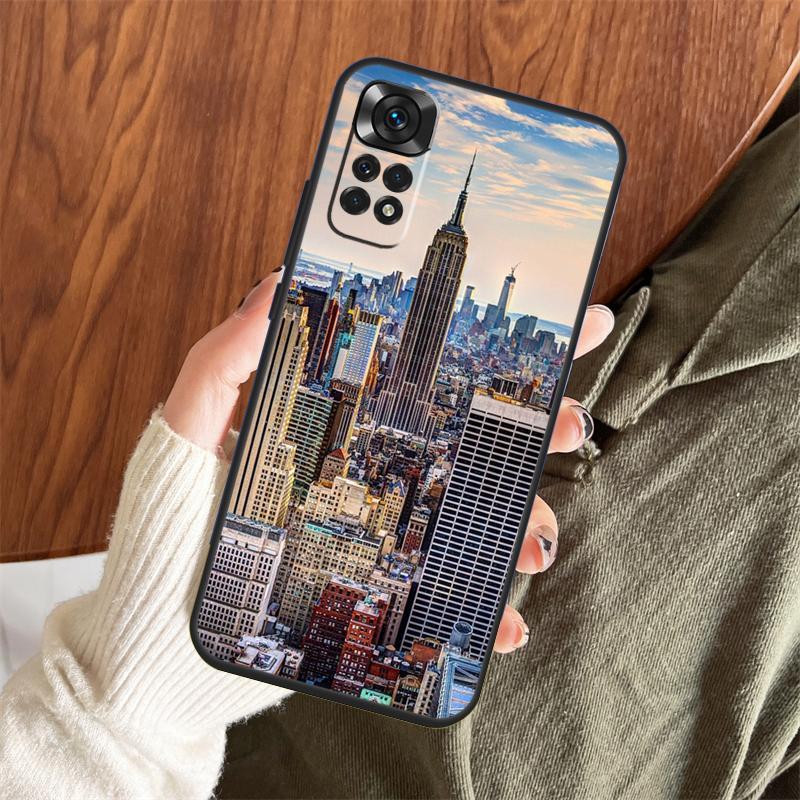 

New York City Case For Xiaomi Redmi Note 14 Pro 13 12 11 10 15 Pro Plus Redmi 15 C 13 10C 12C 14C 13C Cover Redmi Note 12 Pro 5G