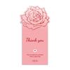 50pcs Bowknot Gift Box Sealing Stickers Rose Pattern 60*120mm Sealing Labels DIY Crafts Decorative Labels Bow Stickers