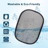 2Pcs Pet Hair Removal Glove for Cats & Dogs, with 2Pcs Toothbrush, Upgraded Five-Finger Electrostatic Pet Hair Gloves, Washable Reble Pet Hair