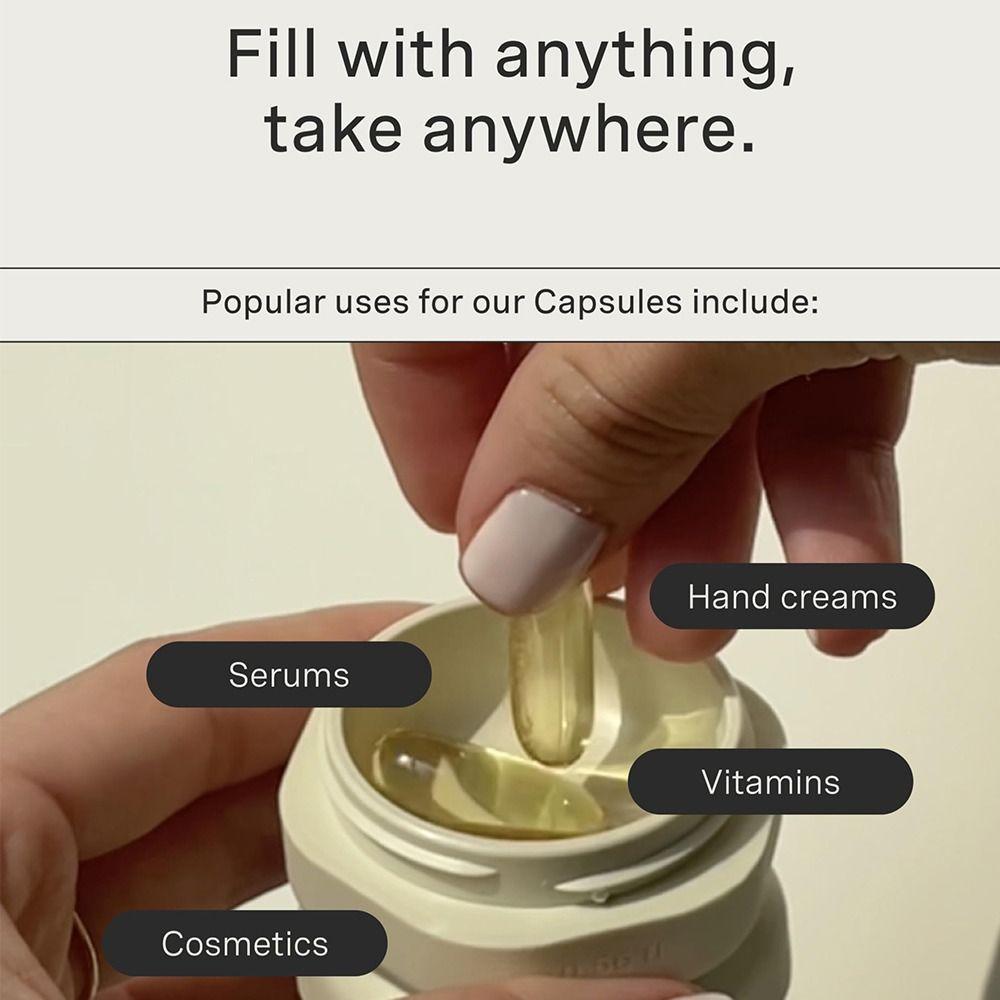 3Pcs Empty Sample Jars Cosmetic Containers Cases  for Face Cream Sunscreen Organizer