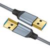 Straight Head USB3.0 Extension Cable Cord Support 5Gbps Data Transfer Charging for USB Fan/Keyboards/Hard Drive Box