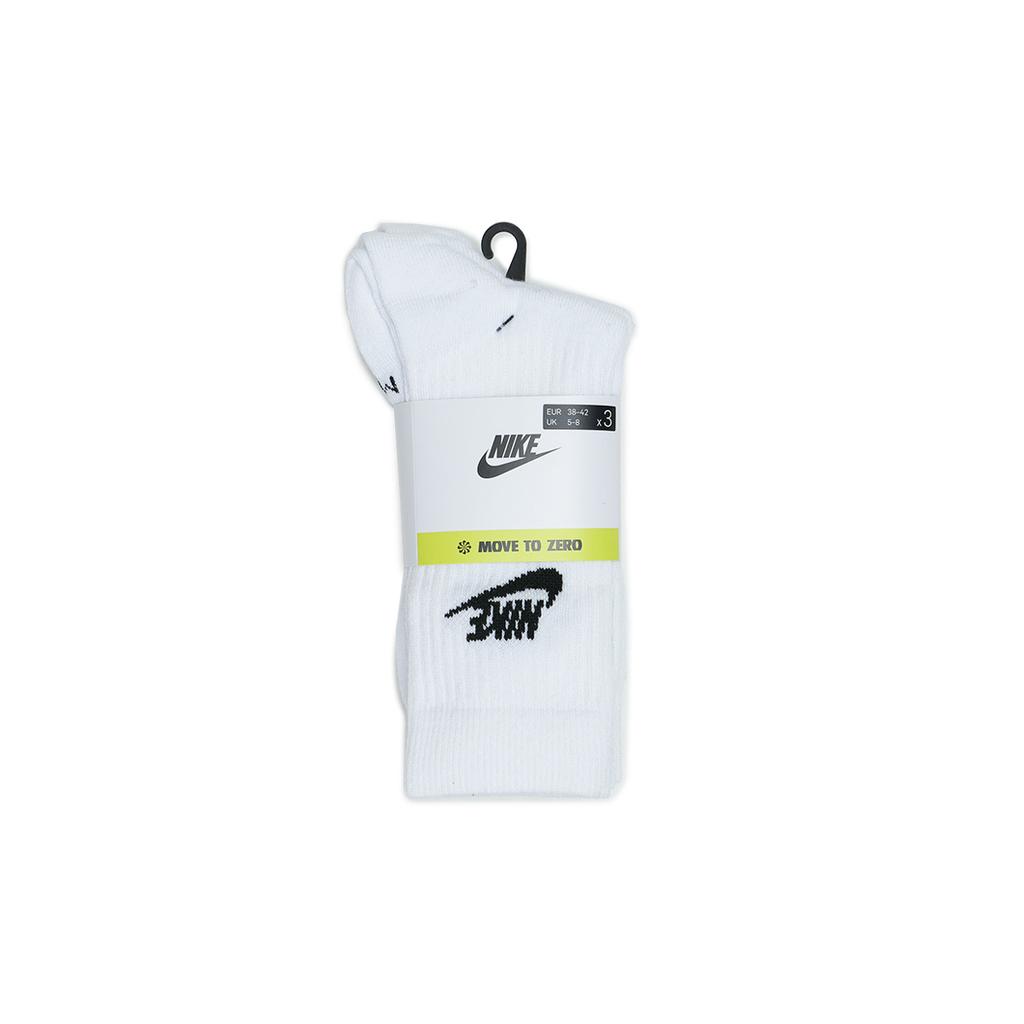 Nike Unisex Socks For Daily Outfits DX5025-100 NSW Everyday Essential Crew Socks (3 Pairs) White