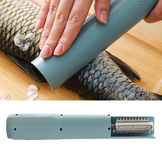 Cordless Electric Fish Scaler Rechargeable Stainless Steel Descaler Handheld Portable Coconut Grater Peeler Shredder Fish Prep Tool