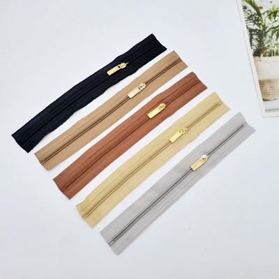 1/5Pcs Spool Zips 20x2.5cm Nylon Zippers Colourful Seam Fine Not Separable Sewing Craft Bag Accessories Sewing Zips DIY