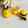 Bee Toothpick Dispenser Household Toothpick Holder Creative Decor Cute Toothpick Organizer Table Decoration And Accessories