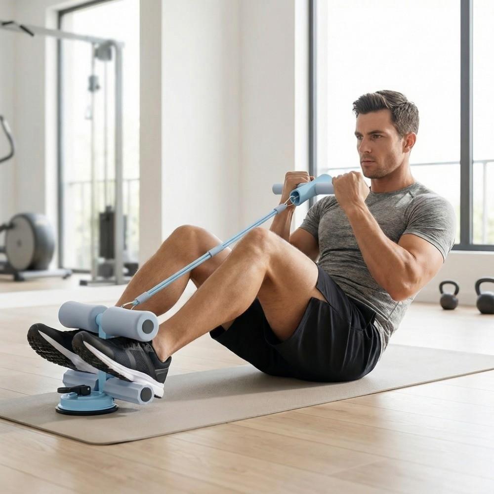 Adjustable Height Fitness Situp Equipment Dual Suction Cups Ab Core Trainer Abdominal Exercise