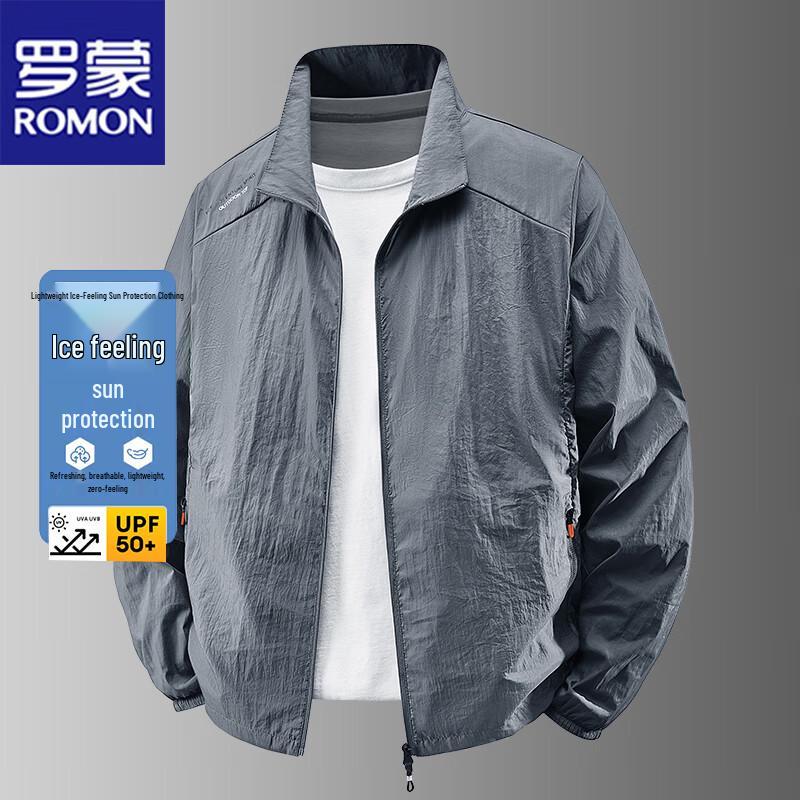Romon Men's Lightweight Ice Silk Sun Protection Jacket