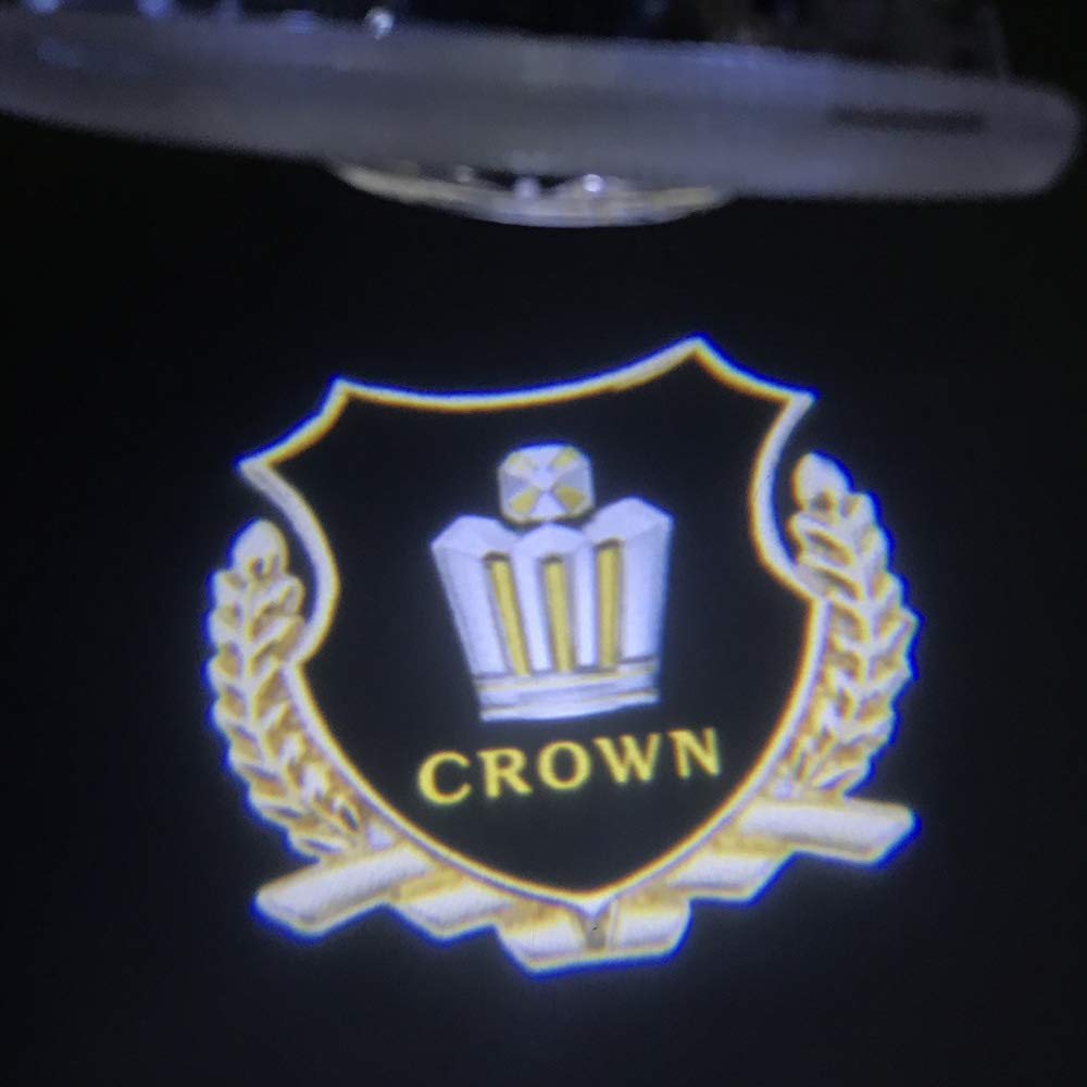 Minile Door Lamp Courtesy Lamp Logo Set with Tool Included for Crown Cars Door Welcome Light Courtesy Light LED Logo Projection 180 Series 200 Series