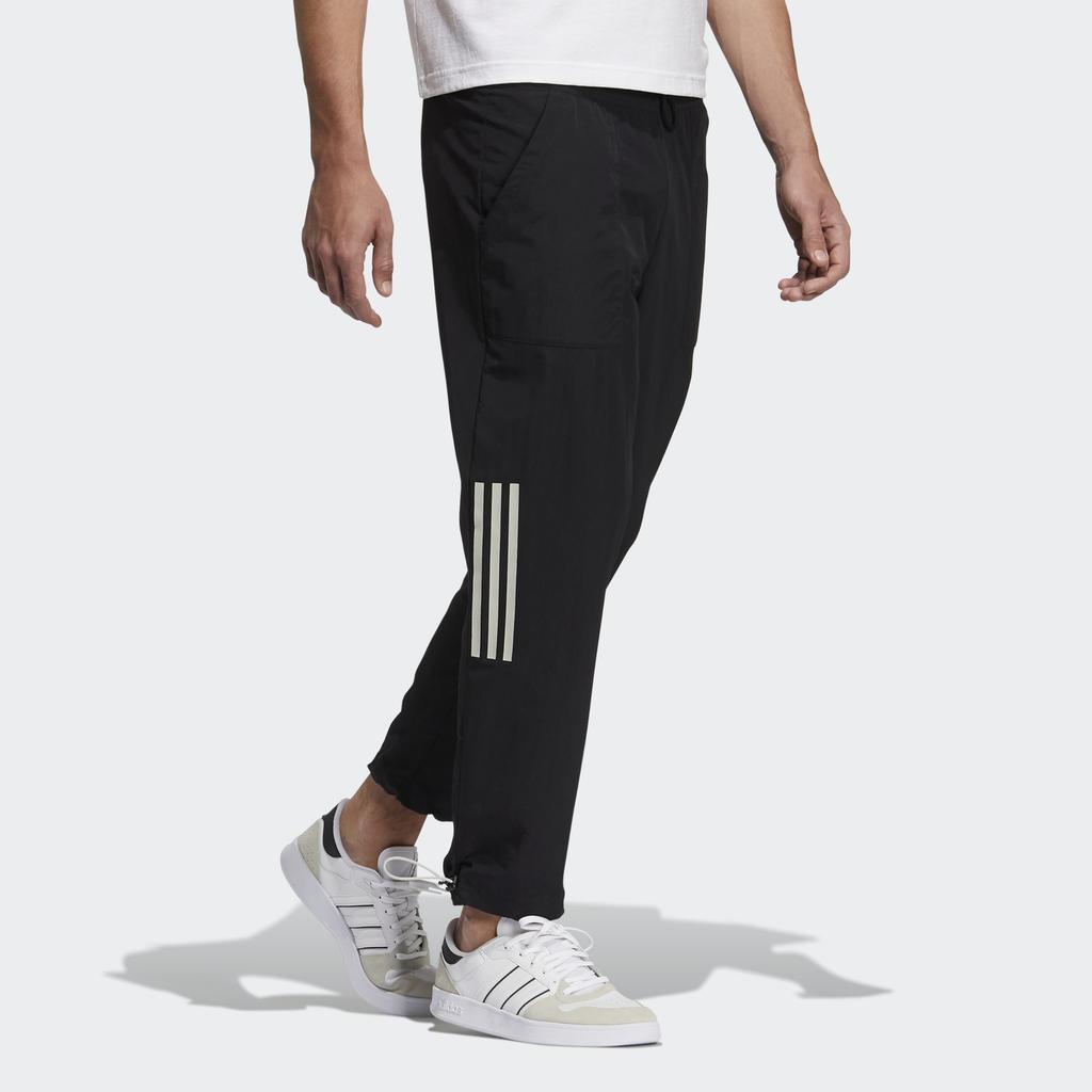 Adidas Neo Casual Lace-Up Breathable Long Sports Pants Men Bottoms Black H57450