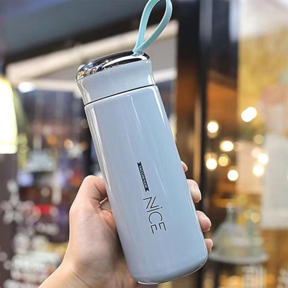 Water Drinking Bottle Leak-proof Eco-friendly Bpa Free Kids School Gifts Lightweight to Carry Rope Drinkware Tea Coffee Mug
