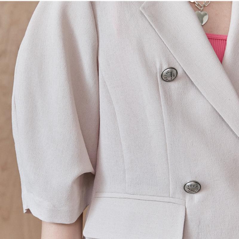 MAXZA Volume Sleeve Double Short Jacket Zc08qj602on