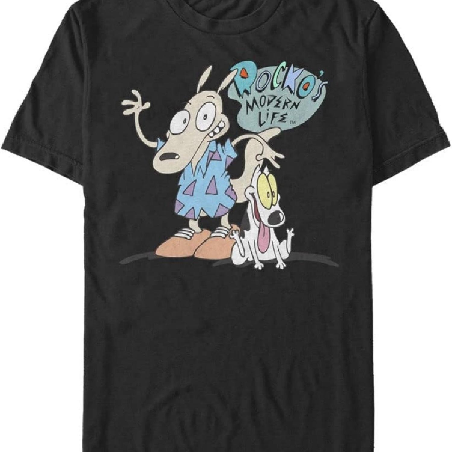 

Мужская футболка «Современная жизнь Рокко» XXXXXL чёрный