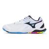Mizuno Wave Fang 2 Badminton Shoes Unisex Low Top White/Black/Blue Mizuno 71GA231345