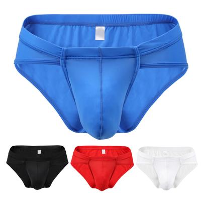 Men Briefs U Convex No Constraint Low Waist 3D Soft Breathable Anti-septic Solif