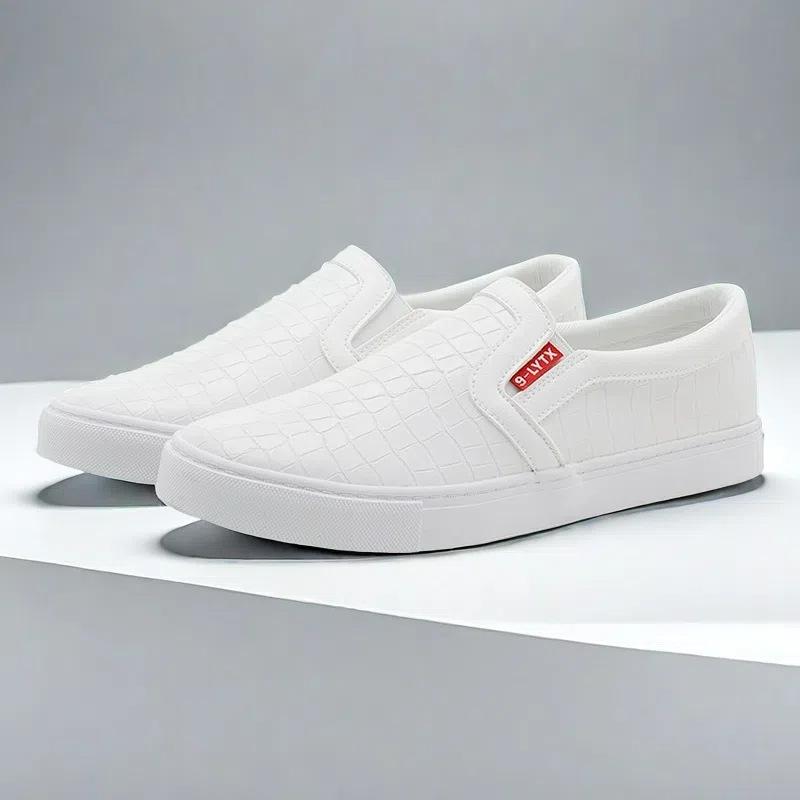 

Plus Size Men s White Moccasins Casual Loafers Lightweight Slip-On Driving Shoes 45 білий