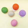 10cm Cat Ball Interactive Sisal Cat Scratching Ball Toy For Kitten Teeth Cleaning Anti Bite Cat Ball Sounding Toy Pet Supplies